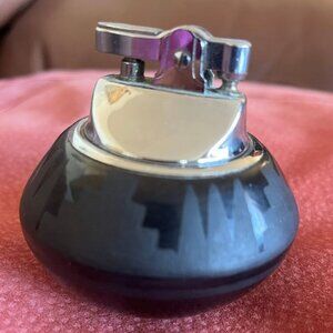Rare Vintage Signed Blue Corn, San Ildefonso Pueblo Black on Black Lighter